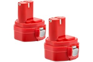 KINGTIANLE Pack of 2 12 V 3.0 Ah Ni-MH Battery for Makita 3000 mAh Replacement Battery for Makita PA12 1220 1222 1233 1234 1235 1235F 192696-2 192698-8 192698-A 193138-9 1931 57-5 Tool Battery