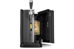 Philips PerfectDraft - Sistema domestico di erogazione della birra con display LCD, fusto da 6L, 70W, 30 giorni di birra a 3 °C (HD3720/25)