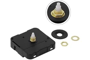 FUANA Reloj de cuarzo para bricolaje, mecanismo de movimiento de eje de 8 a 31 mm, kit de reparación de motor de reloj de pared, piezas de repuesto para reparar, reemplazar o hacer un reloj de casa (14,5