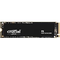 Crucial P3 500GB M.2 PCIe Gen3 NVMe Interne SSD, Bis zu 3500MB/s - CT500P3SSD8, Festkörper-Laufwerk