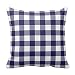 Produktbild Caps big Decorative Home Sofa Navy Blue Preppy Buffalo Check Plaid Pillow Cover Cotton Standard Size 18 by 18 with Invisible Zipper