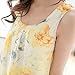 Bearsland Women's Chiffon Sleeveless Summer Breastfeeding Nursing Top Yellow UK Size 12-14