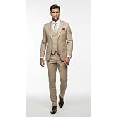 Plus Scorpion Erkek Takım Elbise - 3 Par&ccedil;a Slim Fit Yelekli Set - Likralı Kumaş Tek D&uuml;ğme &Ccedil;ift Yırtma&ccedil;lı Modern Kesim