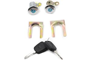 CANTONDZ Kit cilindro serratura porta e 2 chiavi compatibile con PEUGEOT 107 citroën C1 TOYOTA Aygo 05-14 serratura della porta del cilindro