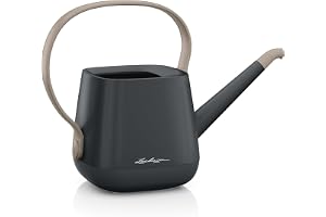 LECHUZA YULA vattenkanna 1,7 L skiffer grå-taupe | 1,7 l inomhusdusch; ergonomisk droppfri hällning; fungerar som vas; för alla inomhusväxter; stor