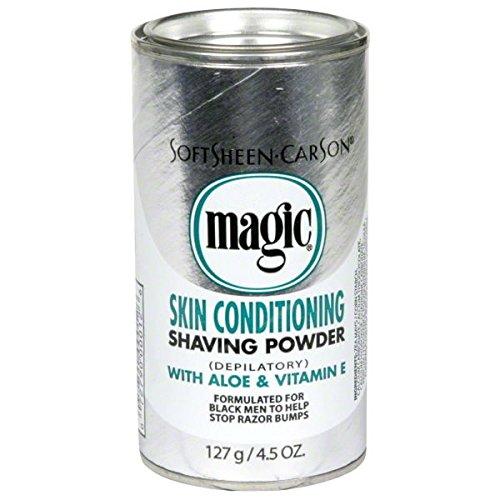 ORIGINAL MAGIC (DEPILATORY) NO RAZOR SHAVING POWDER 127GM STOPS RAZOR BUMPS SKIN CONDITIONING - SILVER