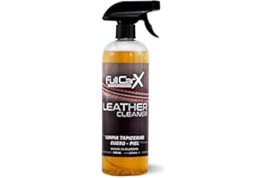 FULLCARX Leather Cleaner 750ml Limpiador Cuero Coche, Limpia Tapicerías Piel, Elimina Manchas, Potente en Asientos Tapicería, Aroma Fresco Neutraliza Olor, Producto Limpieza Detailing Profesional