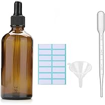 Set 6 Flaconi Contagocce In Vetro Da 100ml - Con Accessori Per Oli E Profumi - Foto 10