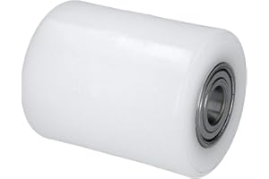 WIKO Roue Transpalette - Rouleau en Polyamide 80x100 mm - Transpalette Manuel Roue Chariot - Roulettes Pour Chariot de Transport - Charge 700 kg (17 mm Trou d’essieu)