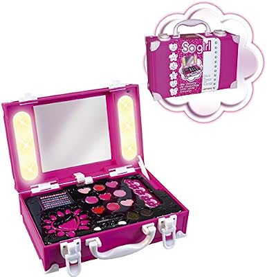 Lansay 26250 - Maquillage - So Girl - Ma Valisette Avec Miroir Lumineux