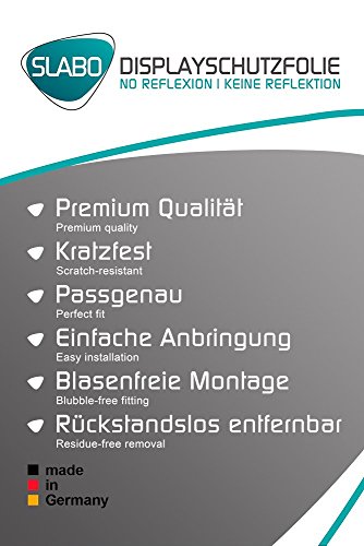 2 x Slabo Displayschutzfolie Medion Lifetab P10356 (MD 99632) Displayschutz Schutzfolie Folie „No Reflexion|Keine Reflektion“ MATT – Entspiegelnd MADE IN GERMANY - 4
