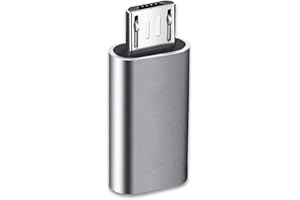 MEPSIES Adattatore USB C a Micro USB, Adattatore MicroUSB Maschio a USB Tipo C Femmina Compatibile con Samsung Galaxy S7/S6/S5/S4/S3, Note 5/4/3, Telefoni Android, Tablet e Dispositivi microUSB (Grigio)