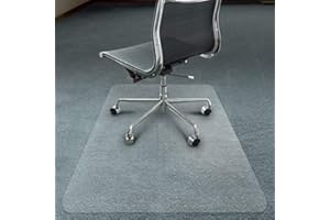 DAWSONS LIVING PVC Office Floor Protector - Chair Mat Suitable for Low Pile Carpet Floors - Non Slip - 90cm x 120cm - Made in the UK