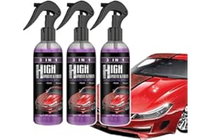 WESH 3 in 1 High Protection Quick Car Coating Spray, 100ml Car Ceramic Coating Spray, Plastic Parts Refurbish Agent, Quick Coat Car Wax Polish Spray For Cars (3pcs)