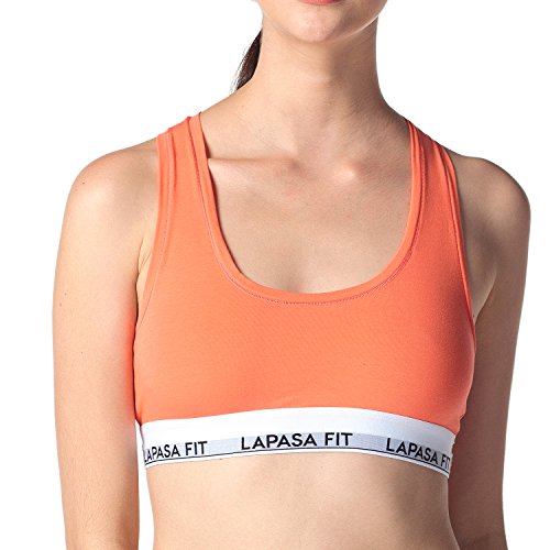 Lapasa Damen BH Baumwolle, Schick und Bequem in 13 Farben, Damen BH set, Damen BH ohne Bügel, L003