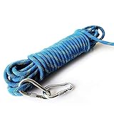 [Set Juego de cuerdas para escalar] Nuestra cuerda de seguridad tiene 2 mosquetones extraíbles y una bolsa de almacenamiento Oxford durable.