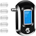 AROTEC Alcohol Breathalyser | Portable Breath Tester with Digital LCD Screen Fast & Accurate Alcohol Content Result | 5 Reusable Mouthpieces for Clean BAC Testing