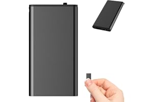 BORDEAG Diktiergerät Mini, 32GB Audiorekorder mit Rauschunterdrückung, Aufnahmegerät mit Löschfunktion, Mini Digitales Diktiergerät, Digital Voice Recorder, Audio Recorder für Sitzungen Interviews Vorträge