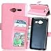 Produktbild Nancen ZTE Beade L3 Lederhülle Neu Style Acht Farbe Weich PU Flip Case Ledertasche / Schutz Etui, Einfach Vintage Kollektion Karten Slot Foto Wallet Hülle Handy Tasche Zubehör
