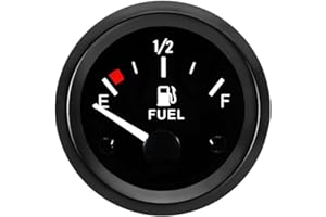 ETOPARS Auto Livello del Carburante Manometro Motor 2" 52mm Livello del Serbatoio del Carburante Misuratore Veicolo Benzina Puntatore Indicatore Calibro Bianco Luce Strumenti