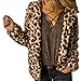 Produktbild Oasics Mode sexy Frauen Leopard Mantel knopf Mantel Flauschiges Leopard Shirt mit Kapuze Pullover lose Pullover S-2XL