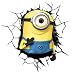 Minions Stuart Design 3D Look Children's Self Adhesive Vinyl Wall Sticker Décor
