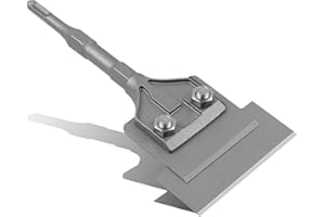 TIHOOK Tile Chisel SDS Plus Chisel, 250mm x 100mm Spatula Chisel, SDS Plus Chisel, Hex Handle Tile Chisel, Flat Chisel for Rotary Hammer, for Removing Tiles and Tile Adhesive