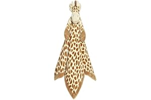 Teddykompaniet Båstad 14871 Baby Comforter Toy Blanket Giraffe Diinglisar - Giraffe Baby Security Blanket - Soother Stuffed Plush Animal Blankies for Newborn and Toddler, Girl and Boy