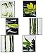Produktbild 6 tlg. Set - Fliesensticker / Badezimmer / Wandtattoo - ECKIG - Bambus / Wellness & SPA - Steine - Sand Wasser - incl. Name - Fliesensticker / Badezimmer - Panorama Postersticker / Paneele - selbstklebend Fensterdeko / Deko - Mädchen Jungen Kinder - Indonesien / Feng Shui - Badezimmer Pflanze - Grünpflanze