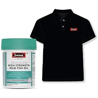 Swisse Odorless Wild Fish Oil 1500MG 60 Capsules with T shirt