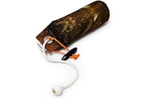 DOG & FIELD The Original Clone® Realistic Game Bird Dog Training Dummies - Canvas Dummy With HD Feather Print For Gundog & Puppy Training - Retrieval Gundog Training Equipment (1/2lb Grouse Dummy)