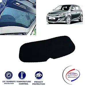 Auto Pearl Rear Dicky Cotton Mesh Fabric Sun Shades Car Curtain for - I20 Type 2 - 1 Pc- (Color Black)