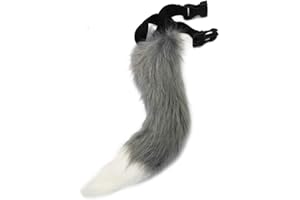 PPFINE Kunstpelz Fuchs Wolf Kostüm Katze Schwanz Kinder Erwachsene Cosplay Halloween Weihnachtsfeier