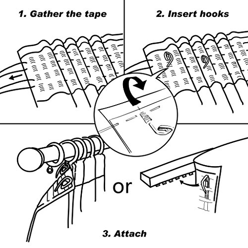 Blackout Pencil Pleat Windows Curtains - PONYDANCE Super Soft solid Thermal Insulated Top Tape Blackout Curtains for Bedroom & Nursery Room, W 46 In by L 54 Inch, Navy Blue, Set of 2