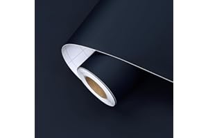 HotDecor Carta Da Parati Blu Scuro Per Camera Da Letto Bambini Pellicola Adesiva Per Mobili Decorazione Da Parete Rivestimento Adesivo Per Mobili Carta Adesiva Blu Per Armadio Tavolo 40cm x 200cm