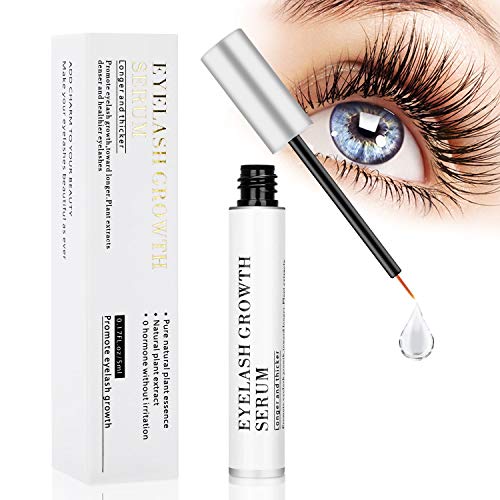 Siero Ciglia Crescita, Nivlan Advanced Eyelash Serum Enhancer, Siero prolungatore di ciglia e sopracciglia, Booster per Una Rapida Crescita Delle Ciglia, per Ciglia e Sopracciglia Lunghe e Dense, 5ml