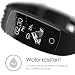 Produktbild Activity Fitness Tracker with Heart Rate Monitor Desire2 Compete Coach Plus Smart Bracelet [MULTIPLE SPORTS ACTIVITY RECORD MODE] Call, SMS, Social Media, and Email notifications. Weather Mode, Music Control, Alarm, Find My Phone, Guided Breathing, Touch Screen, Bluetooth 4.0, GPS Mapping for Cycling, running, Apple Health Sync, Sleep, Steps, Calories, Distance, Speed, IP67 Water and Sweat resistant suitable for Apple iOS and Android