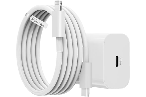 iPhone Charger Adapter 20W Lightning Cable Combo (MFi-Certified) Compatible with iPhone 14/14Plus/14Pro/14 Pro max13/13 Pro/13 Pro max/12/12 Pro/11/X/X