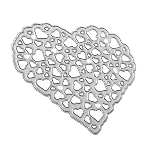 KING DO WAY Stanzschablone herz stanzformen Schneideisen Scrapbooking schablonen für DIY sammelalben handwerk Papier Karten Dekorpapier