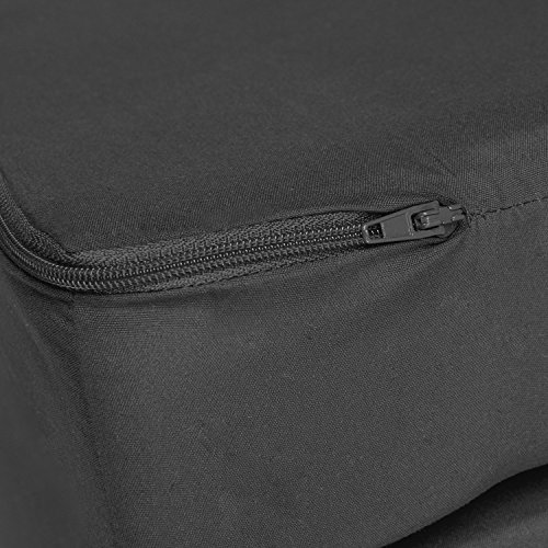 Beautissu® Klappmatratze Campix 120×195 cm – klappbares Notbett als Faltmatratze & Gäste-Matratze faltbar in Schwarz - 8