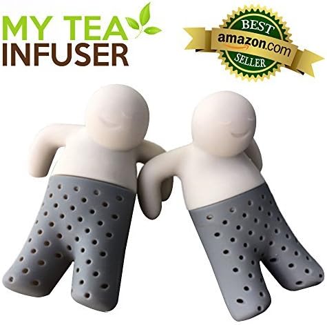 My Tea Infuser -- the Most Innovative Design with Efficient Filter and Infuser | Premium Food Grade Silicone | Microwave Friendly | Long Lasting and Anti Damage | Adaptive to Loose Tea Leaves/bags | Set of 2 | 811