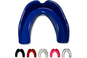 PK Shark Junior & Adult Mouth Guard with Case, Boxing Gum Shield Kids, Adult Gum Shield Kickboxing, Rugby, MMA, Football, Hockey, Teeth Protection Boys and Girls Gum Shield (Blue, Adult above 11)