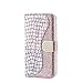 Produktbild Jorisa Brieftasche Hülle für Samsung Galaxy A50,Bling Glitzer PU Leder Flip Handyhülle mit Kartenfächer,Glänzend Diamant Strass Magnetverschluss Stand Schutzhülle,Silber