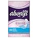 Always Incredibly Thin Liners Wrapped Unscented 60 Count (Pack of 4) RS.1689.00