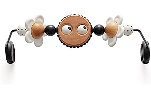 BabyBjörn Juguete para Hamaca, Ojitos traviesos blanco y negro