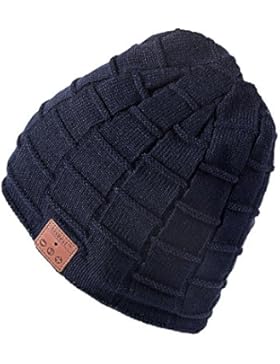 Drahtlose Bluetooth - Winter Beanie Mütze mit Musik Phone Stereo-Kopfhörer-Lautsprecher-Mikrofon,Beanie Mütze...