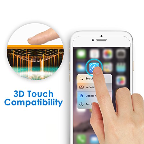 JETech Protector de Pantalla para iPhone 8 Plus  iPhone 7 Plus  iPhone 6s Plus  iPhone 6 Plus  Vidrio Templado  con Herramienta de F  cil Instalaci  n  2 Unidades
