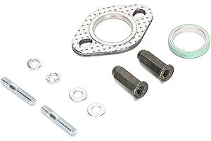 Ruimou 1 juego de pernos de escape y kit de juntas compatible con motores GY6 GMB139 de 50 cc, 70 cc, 90 cc, 110 cc, 125 cc, 150 cc