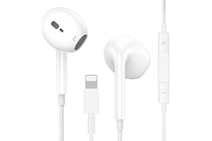 WETSKY In-Ear Headphones for iPhone [MFI Certified] Headphones with Cable, Earphones with Microphone and Volume Control, K Headphones Connection Compatible with iPhone 14 Pro Max Plus/13/12/SE/11/XS Max/XS/8
