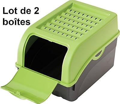Rival 2 x Boîte de conservation pour Pommes de terre, Légumes, Fruits, Oignons, Boîte de rangement en plastique, Volume de 7,7 litres (Lot de 2 boîtes) en vert
